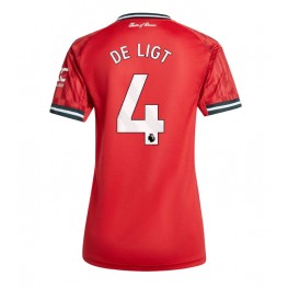 Manchester United Matthijs de Ligt #4 Thuis tenue Dames 2025-26 Korte Mouw